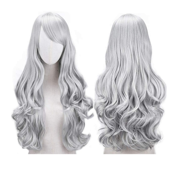 🆕️Long Wavy Heat Resistant Wig w Bangs - Picture 2 of 5